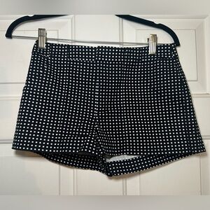 Kate Spade Womans "Saturday" Micro Shorts Black & White‎ Checkered  Size 00.